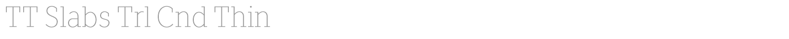 TT Slabs font preview